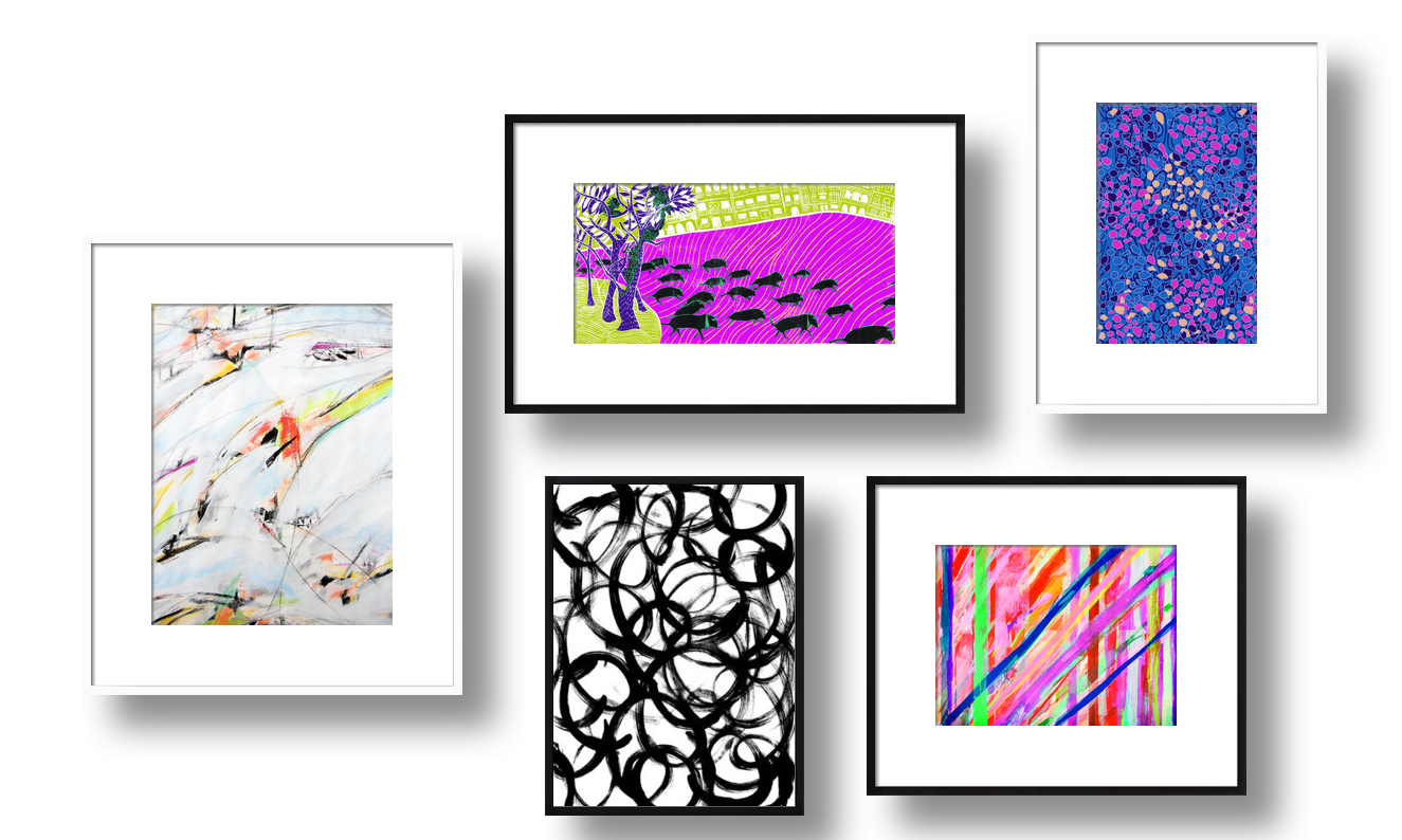 Vivid Violets Artfully Walls