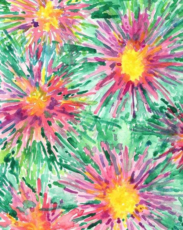 Floral Confetti by Joy Laforme on Artfully Walls (This print is sold